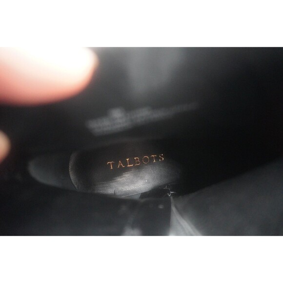 TALBOTS Iona Black Buckle Kitten Heel Pointed Toe Ankle Bootie Side Zip Size 9M - Picture 9 of 13